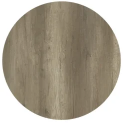 Runder neigbarer Gartenbistrotisch 70cm 4 Sitzplätze geräucherte Eiche - Oviala