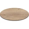 Runder neigbarer Gartenbistrotisch 70 cm 4 Sitzplätze Eiche - Oviala