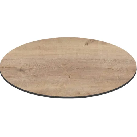 Runder neigbarer Gartenbistrotisch 70 cm 4 Sitzplätze Eiche - Oviala