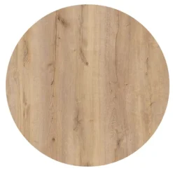 Runder neigbarer Gartenbistrotisch 70 cm 4 Sitzplätze Eiche - Oviala