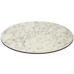 Runder neigbarer Gartenbistrotisch 70 cm 4 Sitzplätze Marmor - Oviala
