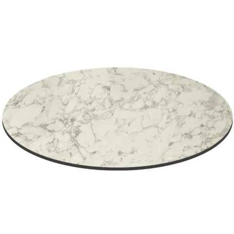 Runder neigbarer Gartenbistrotisch 70 cm 4 Sitzplätze Marmor - Oviala