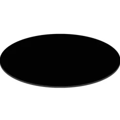 Runder neigbarer Gartenbistrotisch 70 cm 4 Sitzplätze schwarz - Oviala