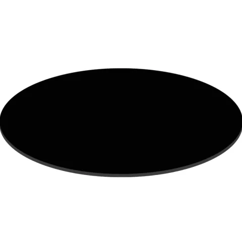 Runder neigbarer Gartenbistrotisch 70 cm 4 Sitzplätze schwarz - Oviala