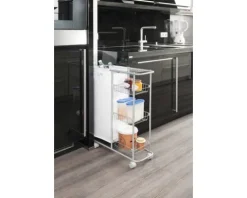 Sammelwagen Wenko Slim chrom mit abnehmbaren Sack
