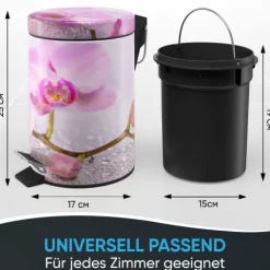 Sanilo Kosmetikeimer 3L mit Absenkautomatik Blooming