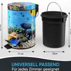 Sanilo Kosmetikeimer 3L mit Absenkautomatik Ocean