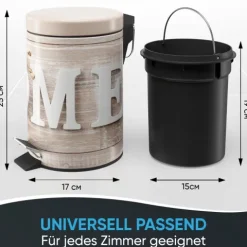 Sanilo Kosmetikeimer 3L mit Absenkautomatik Home