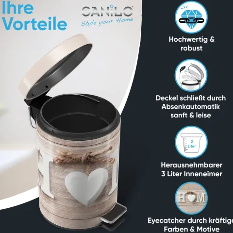 Sanilo Kosmetikeimer 3L mit Absenkautomatik Home