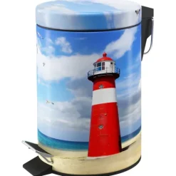 Sanilo Kosmetikeimer 3L mit Absenkautomatik Leuchtturm