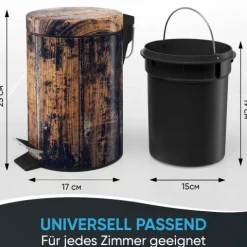 Sanilo Kosmetikeimer 3L mit Absenkautomatik Vintage