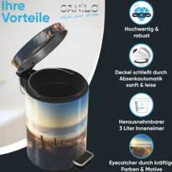 Sanilo Kosmetikeimer 3L mit Absenkautomatik Düne