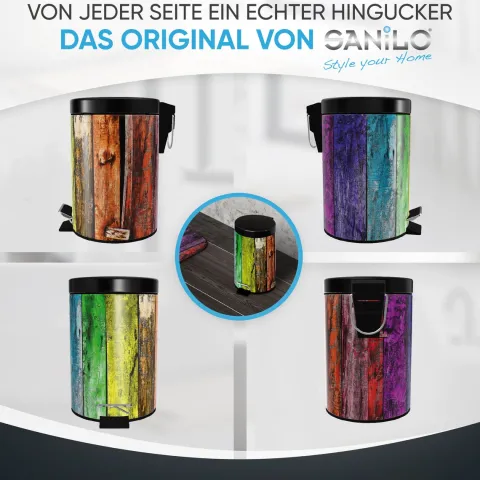 Sanilo Kosmetikeimer 3L mit Absenkautomatik Rainbow