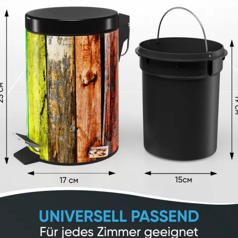 Sanilo Kosmetikeimer 3L mit Absenkautomatik Rainbow