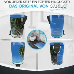 Sanilo Kosmetikeimer 3L mit Absenkautomatik Karibik
