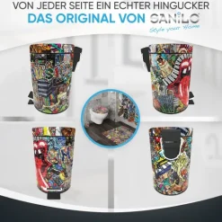 Sanilo Kosmetikeimer 3L mit Absenkautomatik Graffiti