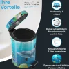 Sanilo Kosmetikeimer 3L mit Absenkautomatik Delphin Korallen