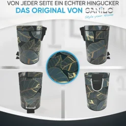 Sanilo Kosmetikeimer 3L mit Absenkautomatik Monstera