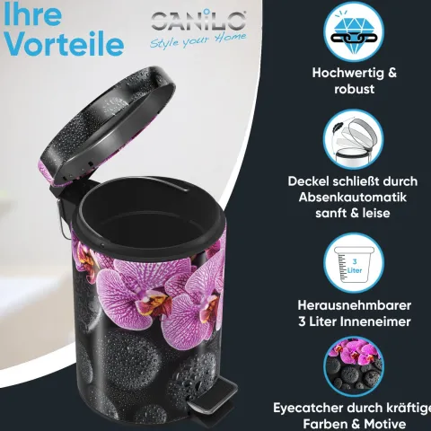 Sanilo Kosmetikeimer 3L mit Absenkautomatik Madeira
