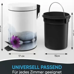 Sanilo Kosmetikeimer 3L mit Absenkautomatik Energy Stones