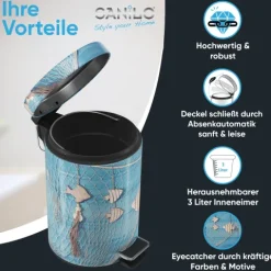 Sanilo Kosmetikeimer 3L mit Absenkautomatik Seefahrt
