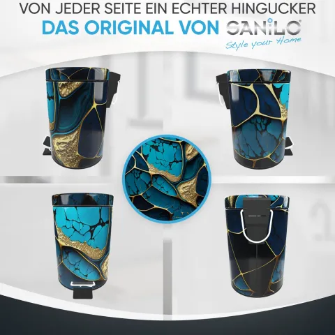 Sanilo Kosmetikeimer Marmor Cobalt
