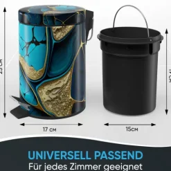 Sanilo Kosmetikeimer Marmor Cobalt
