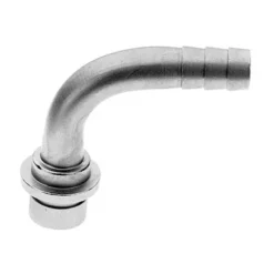 Schlauchtülle, Tülle Gebogen für Bierschlauch oder CO2 Schlauch, 10mm