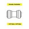 Schlauchverbinder - Gerader Verbinder 3/8