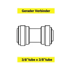 Schlauchverbinder - Gerader Verbinder 3/8
