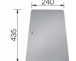 Schneidebrett Blanco Glas silber 227697