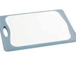 Schneidebrett Wenko Kombi M+ 33x23 cm weiß/blau/Bambus