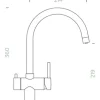 Schock Küchenarmatur mit Filterfunktion ARES puro satiniert ohne Filter 561027PUR