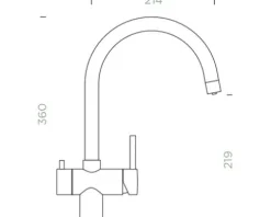 Schock Küchenarmatur mit Filterfunktion ARES edelstahl ohne Filter 561000EDM