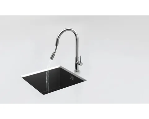 Schock Küchenarmatur mit Handbrause TALIA SA edelstahl 536120EDM