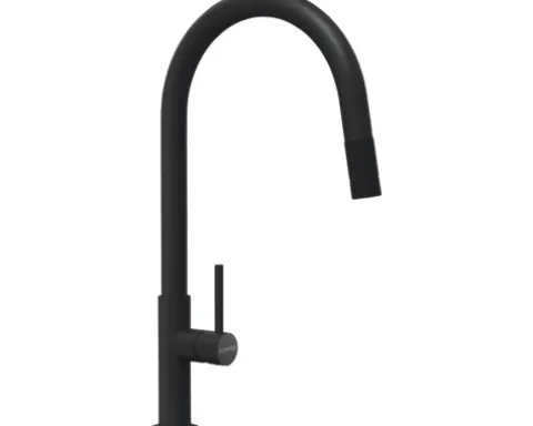 Schock Küchenarmatur mit Handbrause TALIA SA schwarz matt 536120S