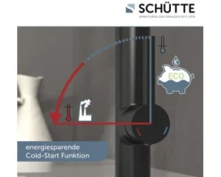 SCHÜTTE Küchenarmatur flexibel MIAMI schwarz matt 79146