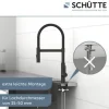 SCHÜTTE Küchenarmatur flexibel MIAMI schwarz matt 79147