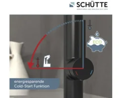 SCHÜTTE Küchenarmatur flexibel MIAMI schwarz matt 79147