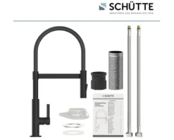 SCHÜTTE Küchenarmatur flexibel MIAMI schwarz matt 79147