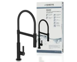 SCHÜTTE Küchenarmatur flexibel MIAMI schwarz matt 79147