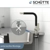 SCHÜTTE Küchenarmatur RIO edelstahl schwarz matt 79866