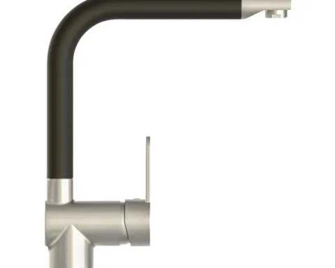 SCHÜTTE Küchenarmatur RIO edelstahl schwarz matt 79866