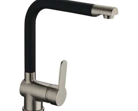 SCHÜTTE Küchenarmatur RIO edelstahl schwarz matt 79866