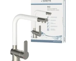 SCHÜTTE Küchenarmatur RIO edelstahl weiß matt 79864