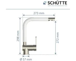 SCHÜTTE Küchenarmatur RIO edelstahl weiß matt 79864