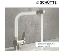SCHÜTTE Küchenarmatur RIO edelstahl weiß matt 79864