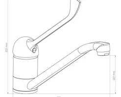 SCHÜTTE Küchenarmatur VITAL chrom 24250