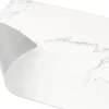 Schutzabdeckmatte Wenko 60 x 52 cm Kunstsoff weiß Marmor 53985100