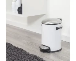 Sealskin Treteimer Cosmic 3 l weiß edelstahl glänzend gebürstet